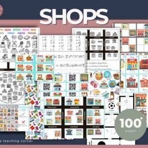 Shops in Town worksheets ESL – flashcards, gry i karty pracy PDF