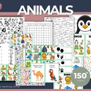 Animals Worksheets ESL – Animals Vocabulary Games, Flashcards & Worksheets PDF0