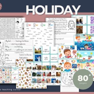 HOLIDAYS worksheets ESL – summer activities & Present Continuous