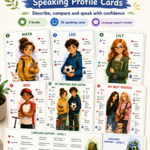 Meet Them! – Speaking Profile Cards | Karty do mówienia po angielsku