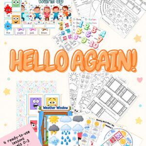 HELLO AGAIN! – Back-to-School English Activity Pack | Preschool to Grade 2